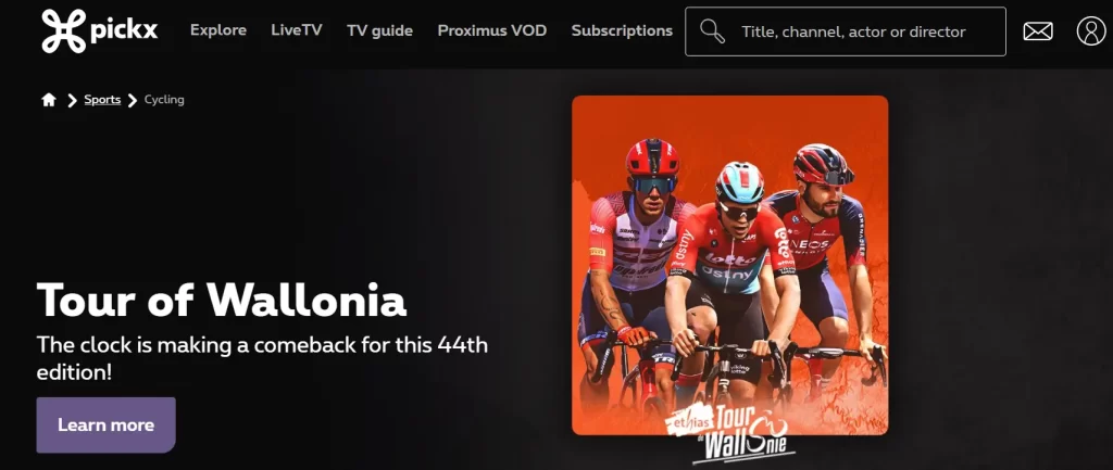 Watch Tour De France in HD on Proximus TV