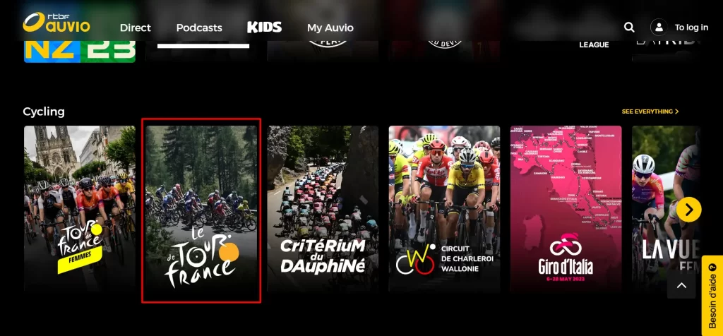 Watch Tour De France in HD on Auvio RTBF