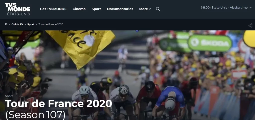 Watch Tour De France on TV5MONDE