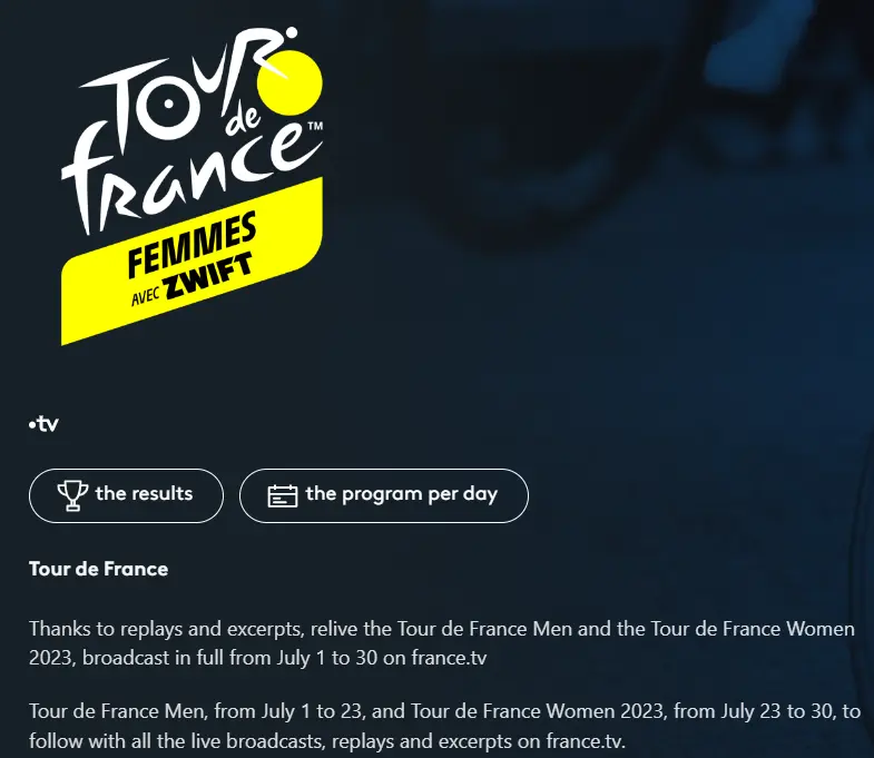 Watch Tour De France online on France TV
