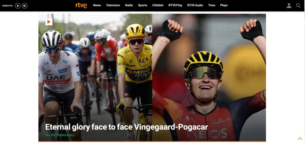 Watch Tour de France online on RTVE Play